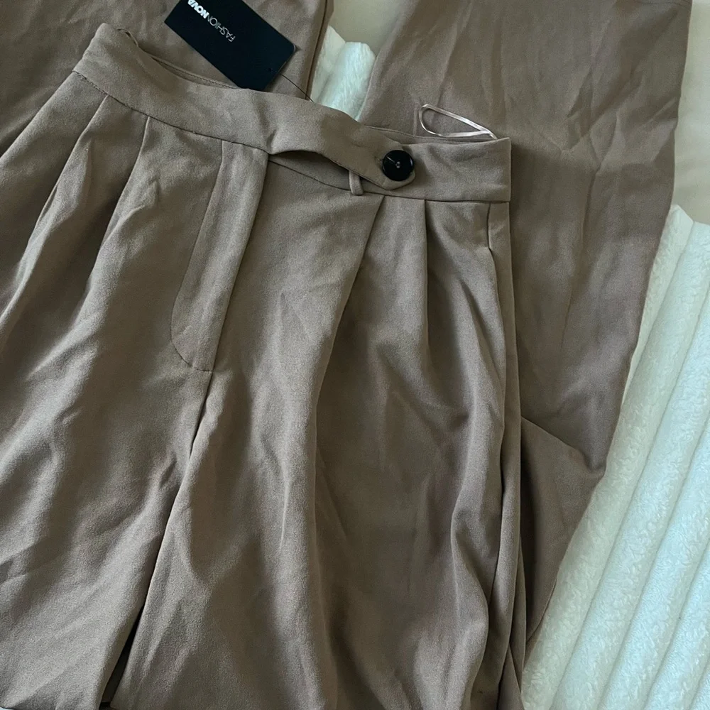 NWT Fashion Nova Make A Move Wide Leg Pants 33” - Picture 3 of 8